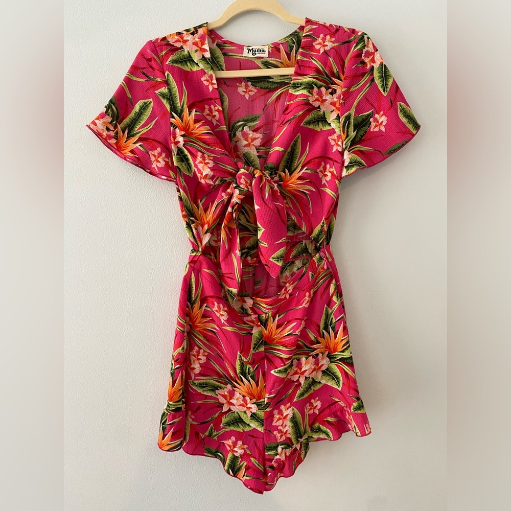 Show Me Your Mumu Riviera Romper - Tropical Pebble